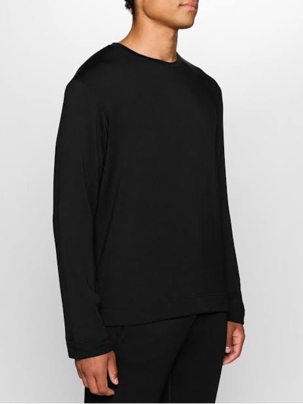 Bleusalt Malibu The Long Sleeve Crew Pullover Black - Size 3 / Large